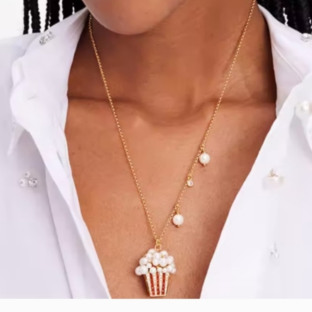 Kate Spade Carnival Popcorn Necklace/Earrings  Set - Picture 3 of 11